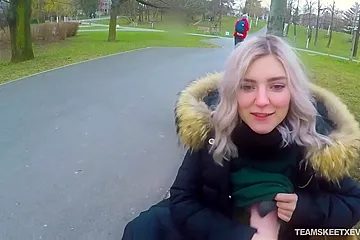 Adam Ocelot And I Gave A Fan Blowjob In Public - porn video