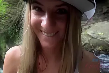 Tara Ashley - You Take Tara To A Waterfall, And Fuck. She Squirts All Over - porn video