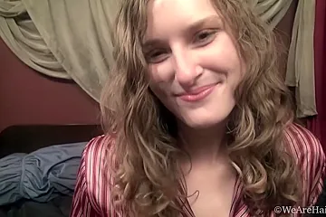 A Sexy Kiss Montress Takes Off Her Pajamas In Bed - porn video
