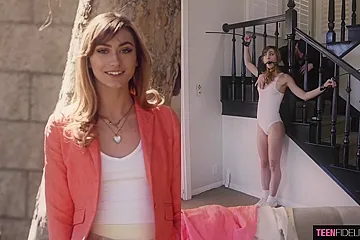 Ana Rose - Split Screen schoolgirl - Ryan Madison And Ana Bell Evans (18+) - porn video
