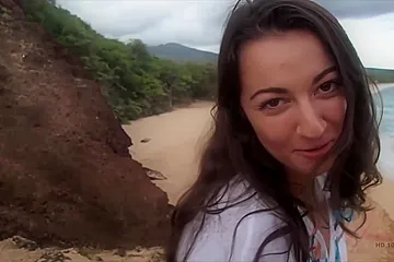 Lily Adams In Lily Leaves Her Mark In The Bushes As Soon As She Gets To Hawaii - porn video