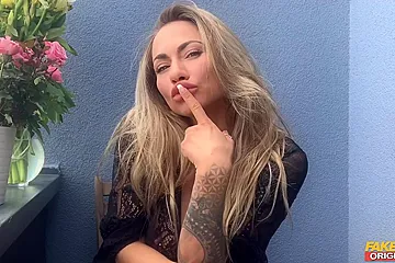 Michaela Isizzu - Masturbating On The Balcony - porn video