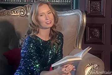 Nikky B Strips Nude In Her Study Feeling Horny - porn video