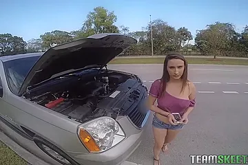 Ashley Gets Towed - Juan Largo And Ashley Adams - porn video