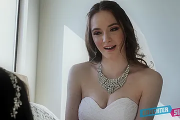 our Step daughters' lesbian wedding - porn video