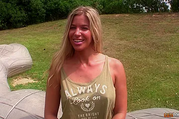 Breaking The Blondes Tight Ass - porn video