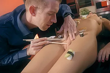 Tina Kay And Danny D In British Guy Eats Sushi From Tinas Body - porn video