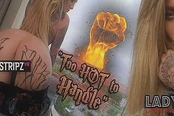 Lauren Brock - Too Hot To Handle - Tattooed Star Stripper Experience - porn video