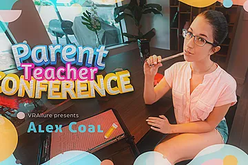 Alex Coal - Parent Teacher Conference - Cute Young Teacher Solo Masturbation With Toys (18+) - porn video