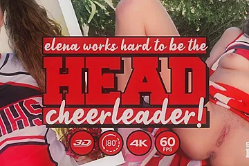 Elena Works Hard To Become The Head Cheerleader - Elena Koshka - porn video