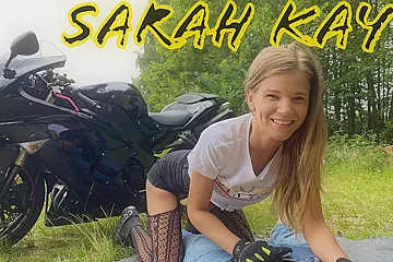 Sarah Kay And Sara Kay In Beautiful Motorcyclist - Pornstar Outdoor Sex - porn video