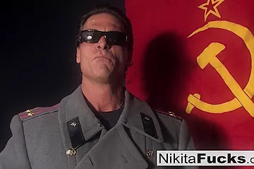 Gets A Gag Order From Her General - Nikita Bellucci, Nikita Von James And Nick Manning - porn video