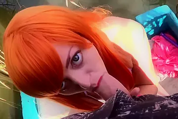 Redhead Girl Doing Blowjob On A Boat - porn video