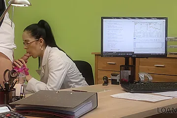 Elis Dark - Has Sneaky Hard Office Sex - porn video
