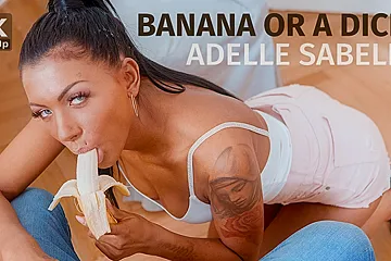 Banana Or A Dick? - Adelle Sabelle - porn video