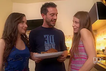 Kitchen Cum Swap With Avril Sun And Anita B - porn video