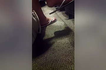 Cute Hot Blonde In Lecture Plays With Her Sexy High-arched Feet - porn video
