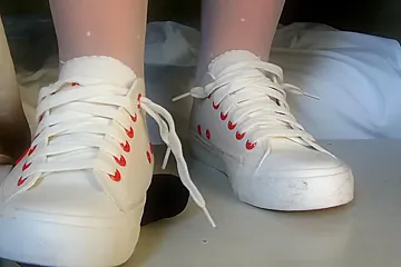Passionate Girl Crushing A Cock With Her Thick Feet In Nylon Stockings - porn video