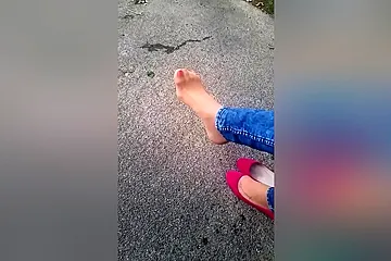 Changing Shoes In Blue Jeans.. Showing Off Her Shoe Collection - porn video