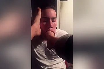 Horny Male Foot Slave Swallowing And Licking His Girlfriends Hot Feet And Toes - porn video