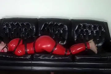 Captured In A Shiny Catsuit - porn video