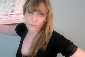 Dominant Barefoot Blonde Does Some Trampling On Her Slave In Sexy Silver Tight Pants - porn video