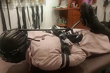 Straight Jacket Treadmill Bondage - porn video