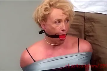 Taped Up And Wrap Gagged At Twice With Mary Jane - porn video