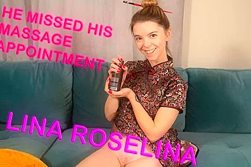 Lina Roselina And Lina S - Massage Client - Solo Amateur Striptease Oil And Masturbation - porn video