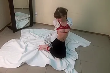 Polina Topless Tied - porn video