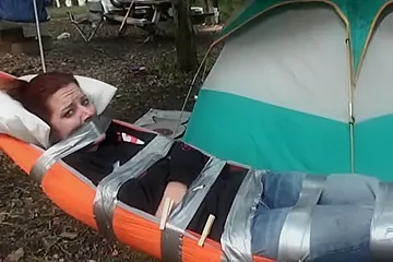 Fayth Taped In Hammock - porn video