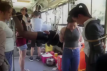 Bondage On A Bus?! - porn video