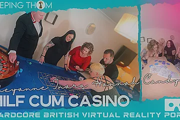 Milf Cum Casino - Four Amateur Bbw British Milfs Vr Blowjob - Inara Stark - porn video