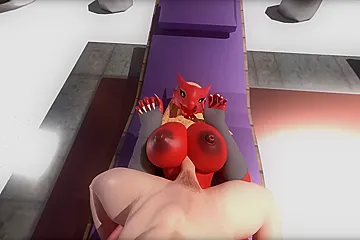 Blaziken Boobs Massage With Cgi Girl - porn video