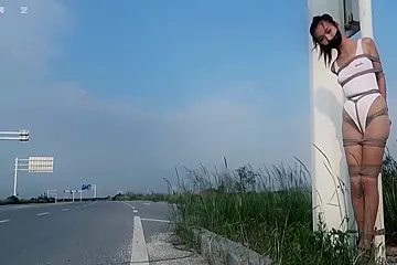 Tied Near Highway - porn video