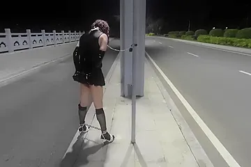 Public Self-bondage Placement （4） - porn video