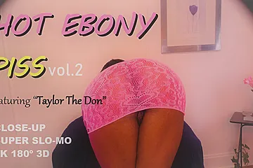 Hot Ebony P Vol 2.; Black Babe Watersport Solo - porn video