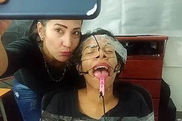 Fucked Up With Bondage And Spitting By Stepmom P2 - porn video