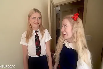 Emma Starletto, Mazzy Grace - Sleepover Study And Fuck - porn video