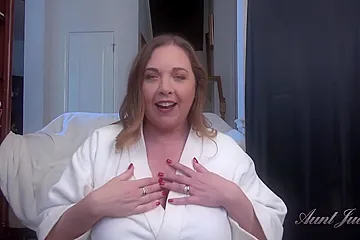 Your Busty Milf Step- Denise Gives You A Handjob (pov) P1 - porn video