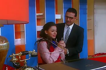 Receptionist Microfoam Tape Gagged - Egyptian Scene - porn video