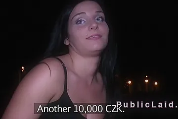 Czech Beauty Bangs Outdoor Pov - porn video