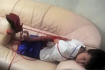 Red Ropes Photoshoot - porn video