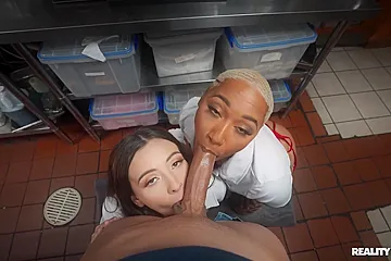 Workmeharder Thick Ass Daphne & Serena Hill Fresh Meat And Two Hot Buns - porn video