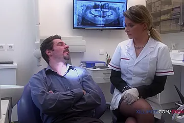Dentist Anna Polina Anal Sex With Her Patient - porn video