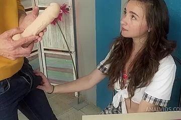 Ferreros Anal Casting, 20 Y.o. Teen Ada Paradiso From Italy, Gets First Anal With Monster Cock, Gapes And Cum In Mouth In Hd (18+) - porn video