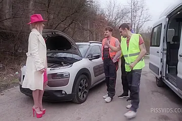 Vivian Lola - Barbie On The Road Wet, 6on1, Bwc, Atm, Balls Deep, Dap, No Pussy - porn video