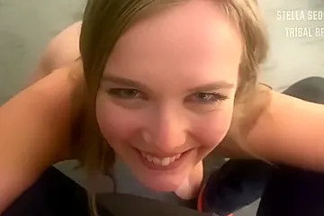 Stella Sedona - Its Too Deep! Tribal Bbc Destroyed My Tiny Pussy... Oops He Creampied Me In My Hotel Room! - porn video