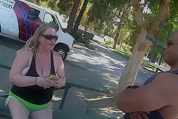 A Horny Bbw Blonde Brings Her Boxing Teacher With A Bbc Home And Fucks Him - porn video