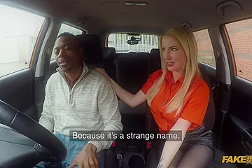 Georgie Lyall Takes On A Bbc In A Car - porn video